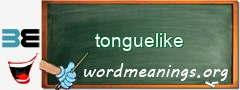 WordMeaning blackboard for tonguelike